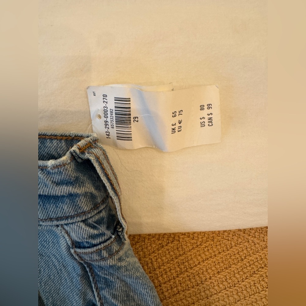 Abercrombie & Fitch Light Blue Denim Midi Skirt - Picture 3 of 5